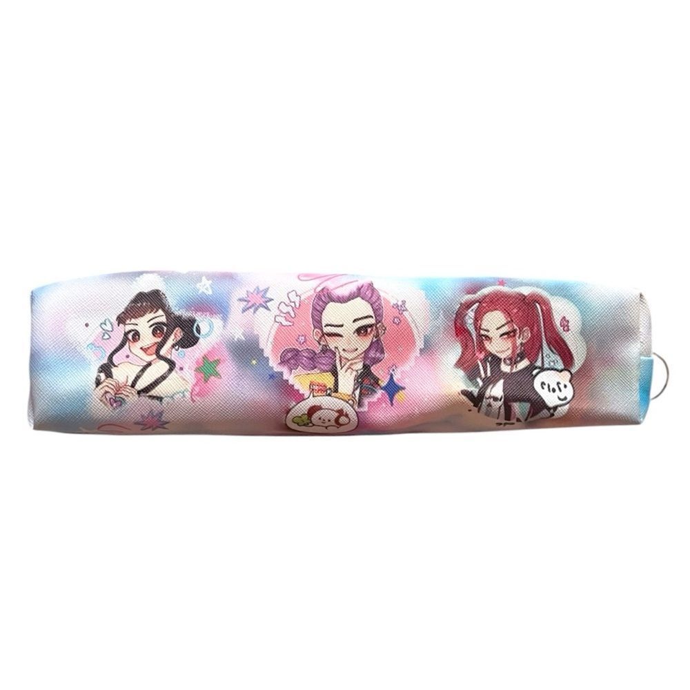 Blue K-Pop Demon Hunter Huntrix Zippered Pencil Case